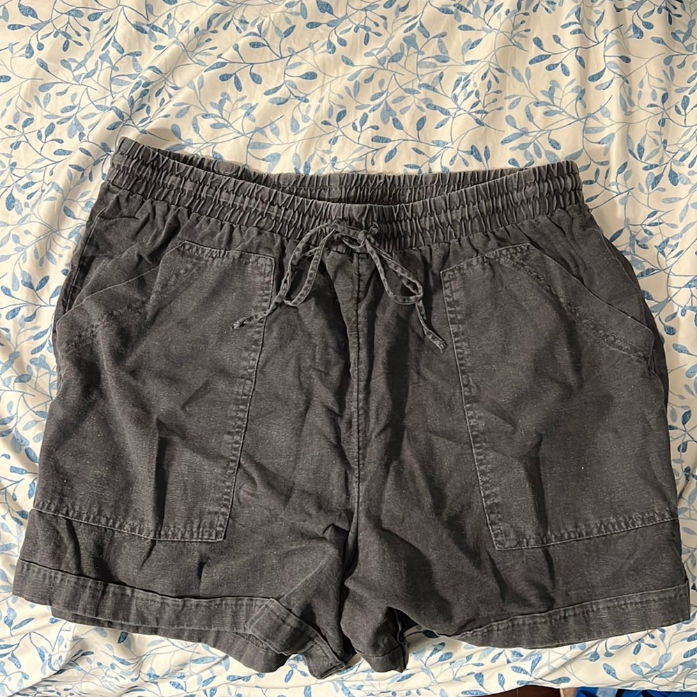 Linen blend XL Universal Thread black shorts
